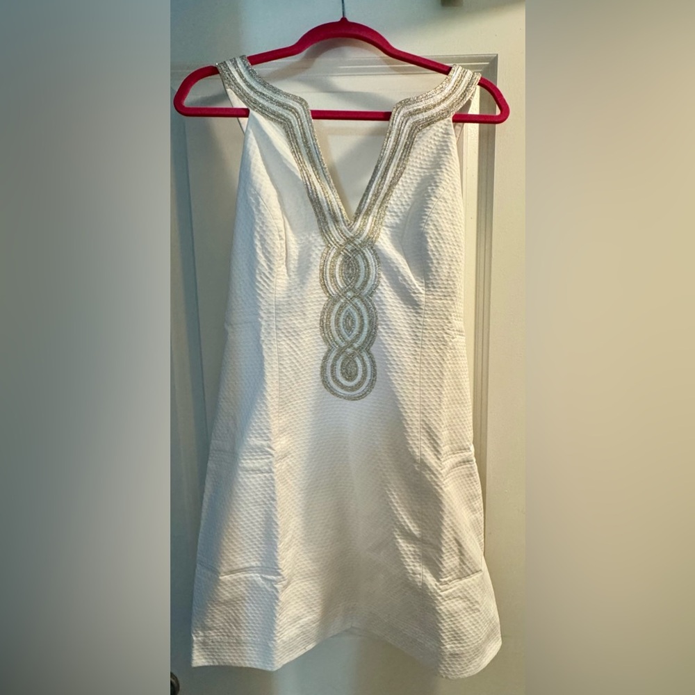 NWT Lilly Pulitzer Size 10 Valli Shift Resort White Dress